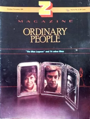 Z Channel Magazine - OCT/NOV 1981 - ORDINARY PEOPLE  - RARE  SEE PICS  • $45