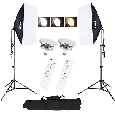 Softbox Lighting Kit  Led Clubs Continuous Light Stand Set For Video Recording • $63.99