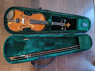 Cremona 1/2 Size SV-130 Violin Fecit Anno Domini 2019 W/ Bow & Case • $139.99