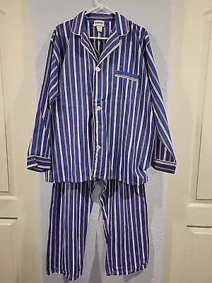 Vintage 80s McGregor Classics 2 Piece Pajama Set Sz XL  Long Sleeve • $7.20