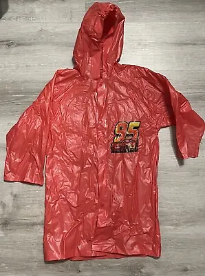 Disney Kids Rain Coat Size Medium Cars Red Lightning McQueen • $20