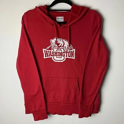 CHAMPION University Of Washington USA Pullover Red Hoodie Women's Size Large L • £16