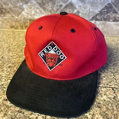 Vintage Red Dog Beer Liquor SnapBack Baseball Cap Hat Embroidered Logo • $12.95