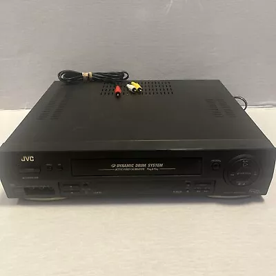 JVC HR-DD750U VCR HI-FI Stereo VHS Video Cassette Recorder Dynamic Drum Vintage • $85