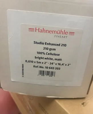 Hahnemuhle Studio Enhanced 210 Gsm Bright White Matt 10643203 (24  X 16.4) NEW • $103.20