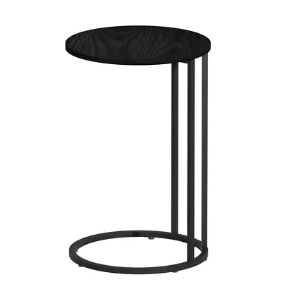 Artiss Coffee Table Side Table Round Black Martha • $37.99