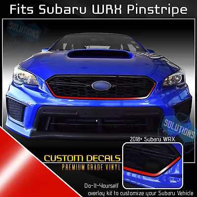 Grille Pinstripe Trim Decal Pre-Cut For 2018-2020 Subaru WRX STI - Glossy Vinyl • $9.95