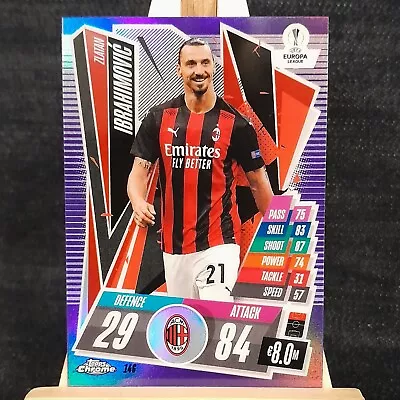 2020 Topps Chrome Match Attax Purple Refractor #146 - Zlatan Ibrahimovic [#/299] • $15