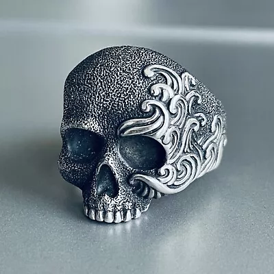 David Yurman Waves Skull Men’s Ring In Sterling Silver • $499.99