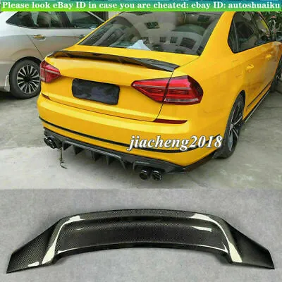 For Volkswagen VW Passat /  2009-2021 Rear Trunk Spoiler R Wing Carbon Fiber • $230