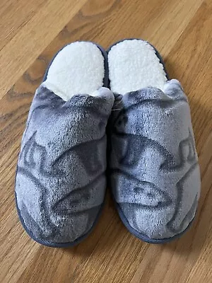 Vera Bradley Slippers Sheared Fleece Beary Merry Cool Blue Size Large 9/10 New • $12.50