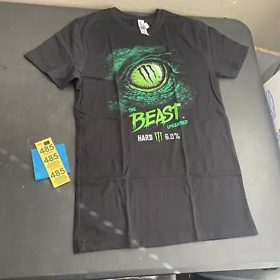 New MONSTER ENERGY T-Shirt The Beast Unleashed Size Small Double Sided Logo • $14.99