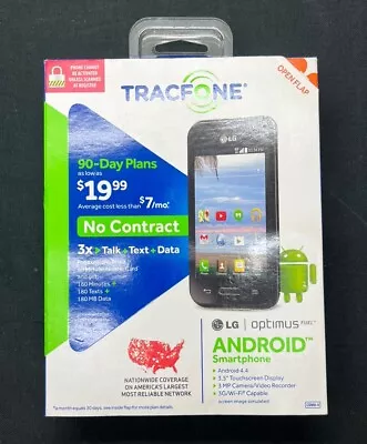 TRACFONE LG Optimus Fuel Prepaid Android Smartphone 3G Wi Fi Capability • $22.99