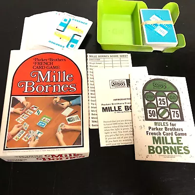 Mille Bornes - 1971 Parker Brothers French Card Game Complete EX+ • $24.95