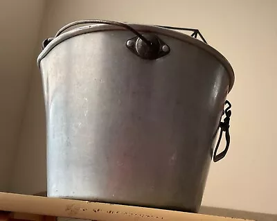 Vintage Milk Bucket Wear-ever Aluminum Dairy Pail Strainer Old Farm Antique • $59.95