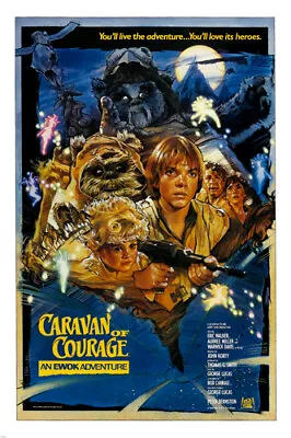 CARAVAN OF COURAGE Movie Poster EWOK ADVENTURE Animal Heros SCI-FI 20x30 -VW0 • $17.02