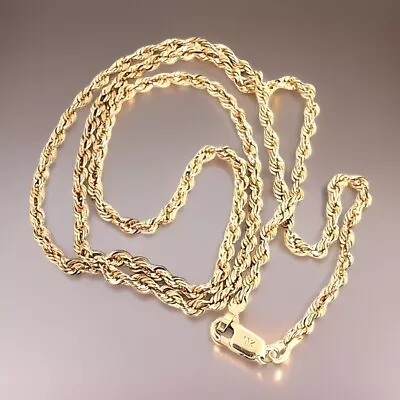 MICHAEL ANTHONY SOLID 10K YELLOW GOLD 2.2mm 18  DIAMOND CUT NECKLACE #7805 • $202.50