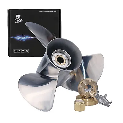 Boat Propeller 13x19  Pitch For Mercury Outboard Motor 40-140HP Stainless Steel • $269