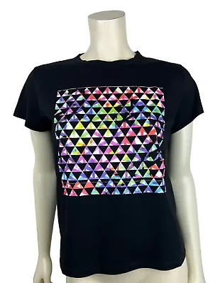 Agnes B Paris Triangle Graphic Print T Shirt Size 1 Black IKON Artistes Tee • $63.99