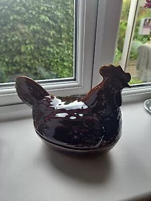 VINTAGE  P&K Price Kensington Pottery Ceramic Hen Chicken Egg Holder Storage Pot • £9.99