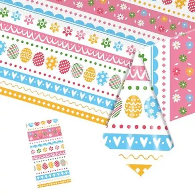Easter Table Cloth 137 * 274cm Easter Eggs Flowers Table Cover • £6.99