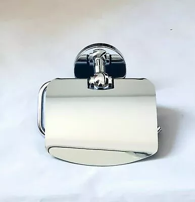 £9.50 • Buy Polished Chrome Toilet Roll Holder Cover Bathroom Brass