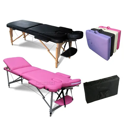 £99.99 • Buy KMS Portable Folding Massage Table - Beauty Salon Tattoo Therapy Couch Bed