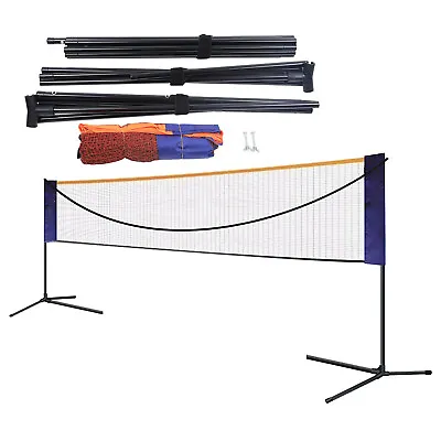 Portable 20ft Badminton Net Indoor&Outdoor Volleyball Training Court Sport • $54.15