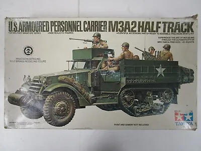 Tamiya US Armoured Personnel Carrier M3A2 Half Track 1:35 Model Kit #MM-170A • $34.99