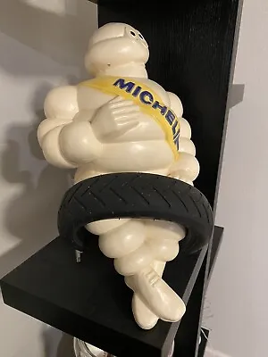 Vintage Bibendum BIB Michelin Tire Man 16” Ceramic Advertisement W/ Plug?? • $180