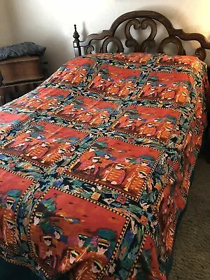 VTG T&J Vestor Missoni Duvet With Marching Bard In Red Uniforms 82” X 86  • $299