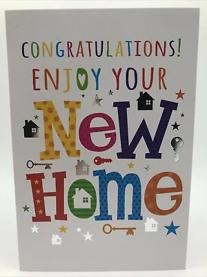 £1.99 • Buy New Home Card By Simon Elvin Cards Modern, Silver Foiled Best Wishes