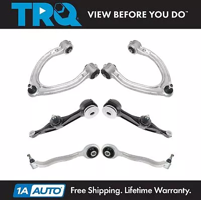 TRQ Front Lower Upper Control Arm Ball Joint Suspension Set 6pc For W215 W220 • $309.95