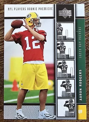 2005 Upper Deck NFL Players Rookie Premiere - #16 Aaron Rodgers (RC) FREE SHIP • $19.50