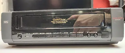 Very Good Vintage GoldStar DC 12V AC 110V VHS Video Cassette Player GVP-B135 • $75