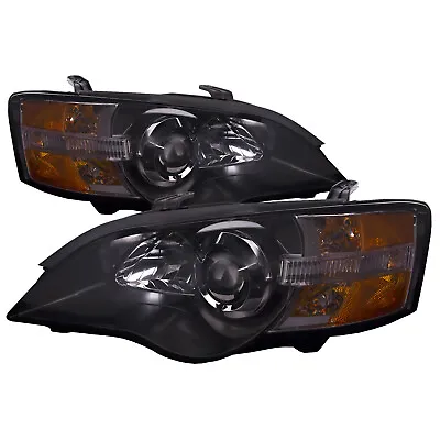 Headlights Halogen Set Black Performance Lens For 05-07 Subaru Legacy & Outback • $190