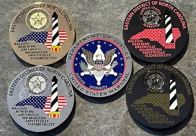 US Marshals Service - Eastern District Of N Carolina SEAL SET Challenge Coin • $72