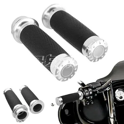 1  Motorcycle Handlebar Hand Grips Fit For Harley Sportster XL 1200 883 Dyna • $15.99
