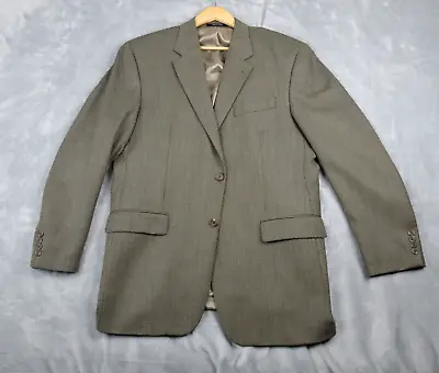 Lauren Ralph Lauren Blazer Men's 42L Beige Micro Check Sport Coat Jacket Wool • $29.88