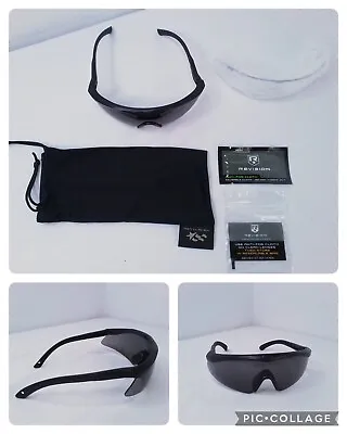 Revision Apel Black Safety Sunglasses With Case & Extra Lens #J1926 • $30