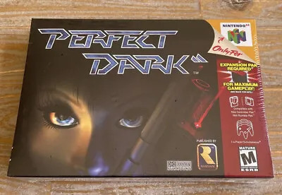 Perfect Dark N64 NTSC USA Nintendo 64 BRAND NEW ORIGINAL FACTORY SEALED MINT • £325