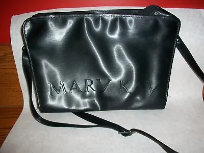 Mary Kay Large Vintage Black Zippered Shoulder Bag - Consultants-11  X 9  X 2.5  • $19.99