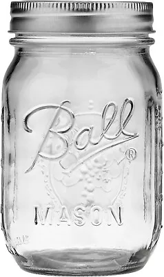 Ball Regular Mouth Pint 16-oz Mason Jars With Lid And Band (1-Pack) • $9.56