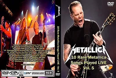 Metallica 10 Rare Metallica Songs Played Live Vol 5 Dvd!! New Sealed!! Kiss • $29.99