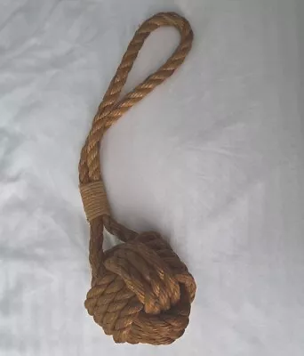 Antique Sailors Hemp Rope Knot Monkey Fist Nautical Maritime Beach • $39.95