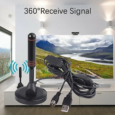 Portable Indoor TV Antenna Aerial DVB-T High Definition Caravan Digital Freeview • $15.66