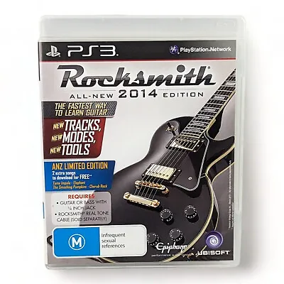 Rocksmith 2014 Edition For Sony PS3 / PlayStation 3 TRACKED POST • $24.99