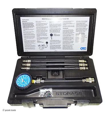 MOTORCYCLE COMPRESSION TESTER SET – Small Engine Diagnostic Tool – OTC Tools • $155