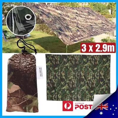 3x2.9M Tent Tarp Rain Cover Lightweight Camping Awning Waterproof Shelter New • $29.34