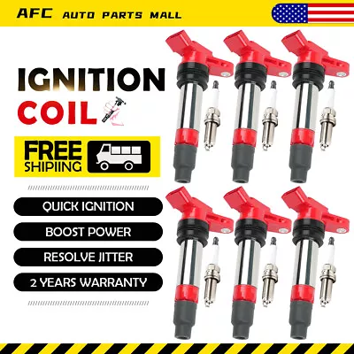 6X Ignition Coils & 6X Spark Plugs For Volvo S60 XC70 XC90 Land Rover LR2 UF594 • $98.94